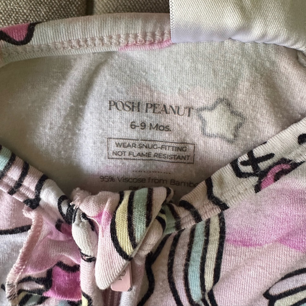 Posh peanut x Hello kitty Unicorn Bamboo Onesie 6-9 months - Picture 6 of 7